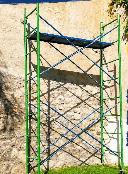 Andamio Banquetero color verde para renta en León Gto